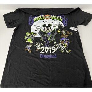 Disney Parks Halloween Mickey & Friends 2019 T-Shirt GLOW IN THE DARK NEW Sz M